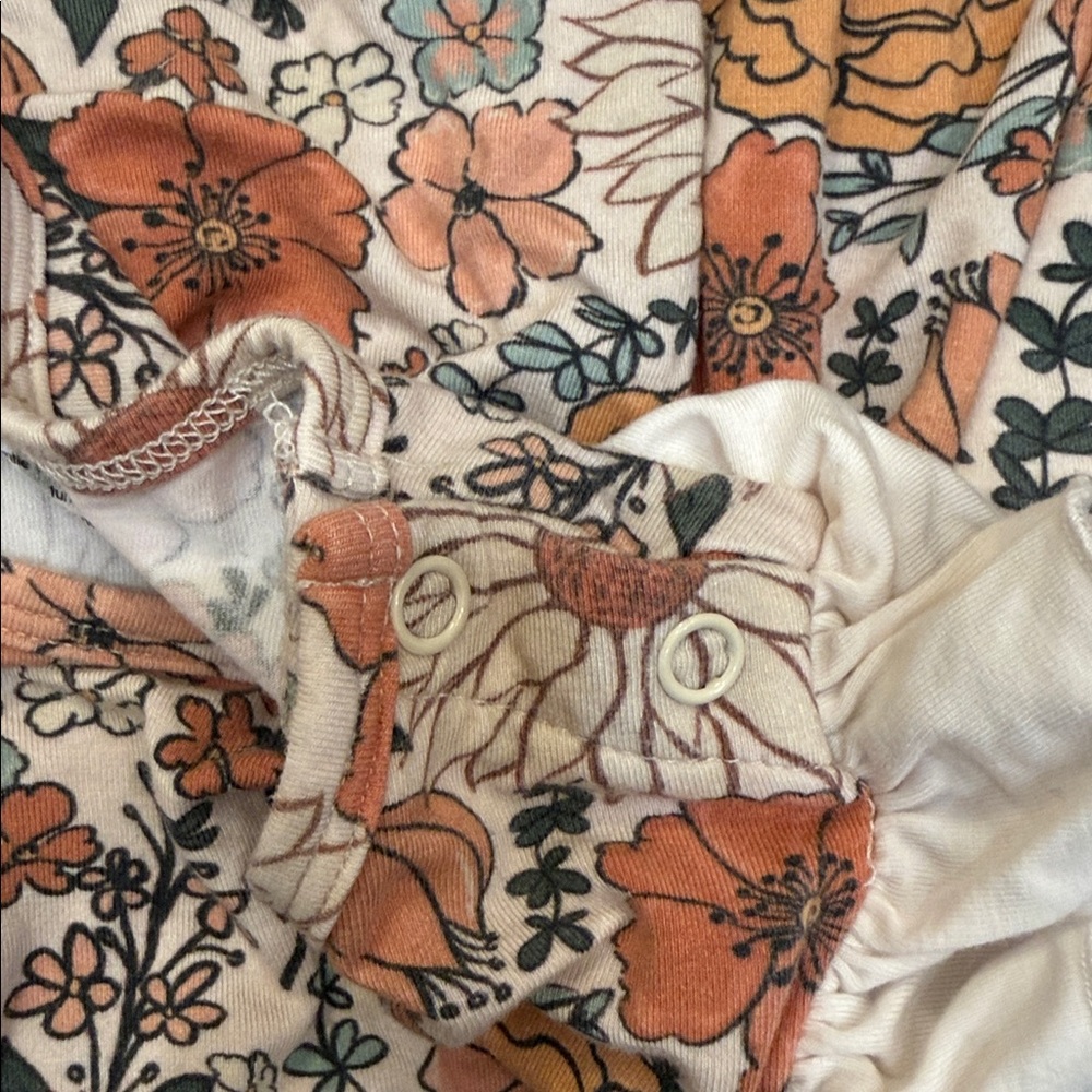 Caden Lane Floral Long Sleeve Romper 18-24M - Picture 4 of 5